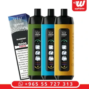 جهاز سحبات جاهزة الفاخر كراون بار 15000 سحبة بألوان متعددة وشاشة عرض رقمية.