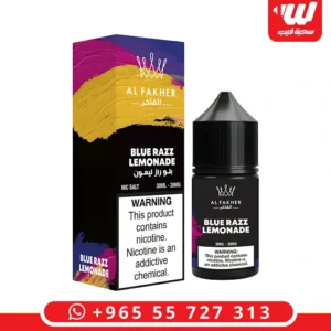 نكهة الفاخر بلو راز ليمون سولت نيكوتين 30 مل المخصصة لأجهزة سحبات الزقارة بتصميم أزرق ومنعش.