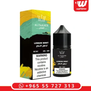 نكهة الفاخر ليمون نعناع سولت نيكوتين المخصصة لأجهزة سحبات الزقارة في عبوة سعة 30 مل.
