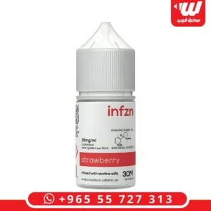 عبوة نكهة انفزن فراولة سولت بحجم 30 مل بنكهة الفراولة الطبيعية لأجهزة سحبة زقارة.