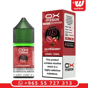 عبوة نكهة او اكس باشون لولو جامي بطعم حلوى الجامي اللذيذة المخصصة لأجهزة سحبة زقارة.