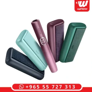 جهاز ايقوص الوما اي برايم الجديد بألوان متعددة (الأسود، الأخضر، البنفسجي، والفيروزي) مع تصميم الشاشة اللمسية المتطور.