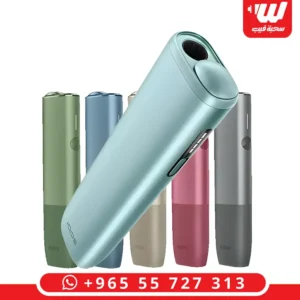 جهاز ايقوص الوما اي ون بلون أخضر مميز، جهاز تسخين تبغ متطور بتصميم مدمج وعصري.