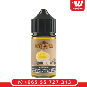 عبوة نكهة ايكون فيبور فانيليا كاسترد سولت بمزيج الكريمة الغنية لأجهزة سحبة زقارة.