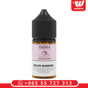 عبوة نكهة بابكا ستروبري كريم سولت بنكهة الفراولة والكريمة لأجهزة سحبة زقارة.