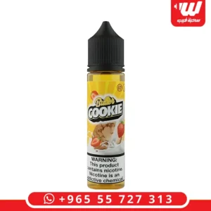 عبوة نكهة بتر كوكيز فراولة بحجم 60 مل بمزيج بسكويت الزبدة والفراولة لأجهزة شيشة الكترونية.