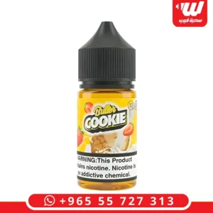 عبوة نكهة بتر كوكيز فراولة سولت بمزيج بسكويت الزبدة والفراولة لأجهزة سحبة زقارة.