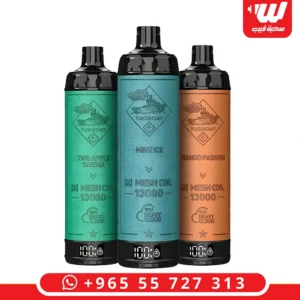 جهاز سحبات جاهزة تقبوت شيشة 13000 سحبة بتصميم عصري وألوان متدرجة.