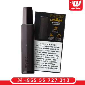 جهاز فيكس سحبة زقارة أسود مع عبوة بودات جاهزة بنكهة سولت نيكوتين