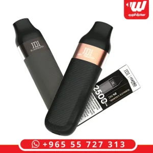 سحبات جاهزة جي دي اي مارش 2500 سحبة بتصميم أسود أنيق وبنكهات متنوعة مثل التبغ والبلوبيري.