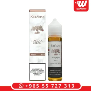عبوة نكهة رايب فيبز توباكو كريم بحجم 60 مل بنكهة التبغ والكريمة لأجهزة فيب وشيشة الكترونية.