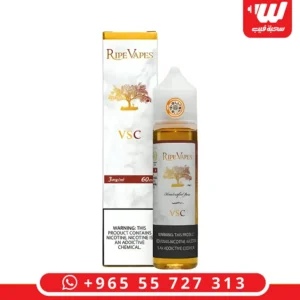 عبوة نكهة رايب فيبز في اس سي بحجم 60 مل بنكهة الفانيلا والكاسترد والتبغ لأجهزة شيشة الكترونية.