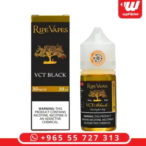 عبوة نكهة رايب فيبز في سي تي بلاك سولت المعتقة بنكهة التبغ والفانيلا لأجهزة سحبة زقارة.