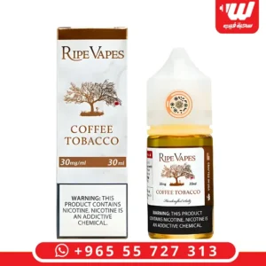 عبوة نكهة رايب فيبز كوفي توباكو سولت بمزيج القهوة المحمصة والتبغ لأجهزة سحبة زقارة.