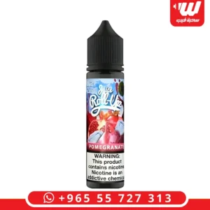 عبوة نكهة رول ابز رمان ايس بحجم 60 مل بنكهة الرمان المركز مع لمسة ثلج لأجهزة فيب.