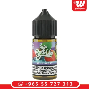 عبوة نكهة رول ابز وايد بيري سولت بمزيج التوت البري المشكل لأجهزة سحبة زقارة.