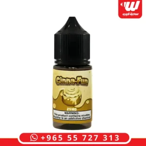 عبوة نكهة سينا فن سولت نيكوتين بنكهة السينابون والقرفة المخبوزة مخصصة لأجهزة سحبة زقارة.