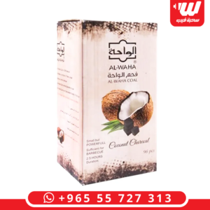 عبوة فحم الواحة الطبيعي سريع الاشتعال وشديد الحرارة مخصص لاستخدامات الشيشة والتبخير.