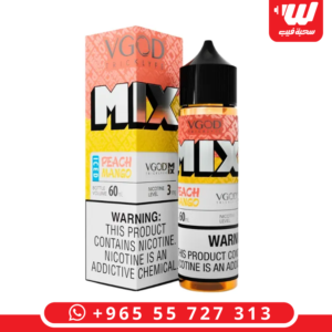 عبوة نكهة في قاد مانجو خوخ ايس بحجم 60 مل لمزيج الخوخ والمانجو البارد لأجهزة فيب.