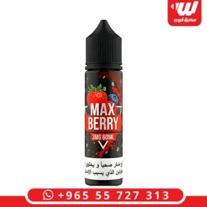 عبوة نكهة ماكس بيري الإلكترونية من Dr. Vape بنكهة التوت المشكل للشيشة الإلكترونية.