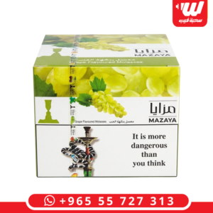 عبوة معسل مزايا بنكهة العنب الأصلية بوزن 250 جرام المخصصة للشيشة التقليدية.