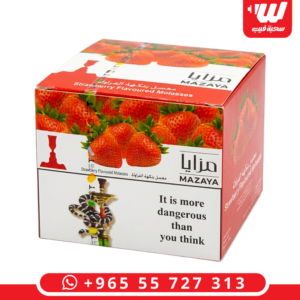 عبوة معسل مزايا بنكهة الفراولة بوزن 250 جرام للشيشة التقليدية.