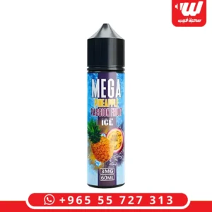 عبوة نكهة ميجا اناناس باشون فروت ايس بنكهة الفواكه الاستوائية الباردة لأجهزة الشيشة الإلكترونية.