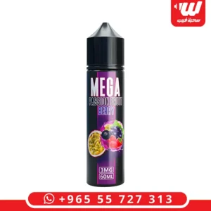 عبوة نكهة ميجا باشون فروت بيري مزيج التوت والفواكه الاستوائية لأجهزة الشيشة الإلكترونية.