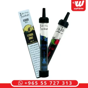 هوز بن عيسى أسود مرن عالي الجودة مخصص لاستخدامات الشيشة الكترونية.