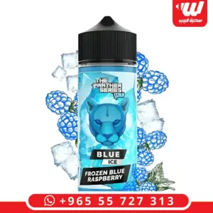 عبوة 120 مل لنكهة دكتور فيبس بلو بانثر ايس بتصميم أزرق ثلجي ومكعبات ثلج