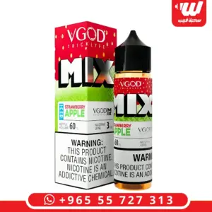 علبة حمراء وخضراء وعبوة 60 مل بشعار MIX وشارة ICED زرقاء