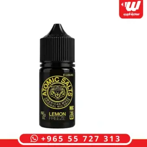 عبوة نكهة اتوميك ليمون فريز سولت نيكوتين 30 مل لسحبات الزقارة - Atomic Salts Lemon Freeze salt nicotine 30ml bottle for pod devices