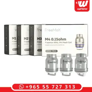 علب كويلات فري ماكس ميش برو 2 بعيارات M1 وM2 وM3 وM4 مع ثلاثة كويلات فضية امامها