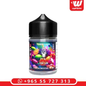 عبوة نكهة هالو اتنا فلو 60 مل فريبيس بطعم خلطة فواكه استوائية ناضجة - Halo Etna Flow free base e-liquid bottle 60ml 3mg mixed tropical fruit blend