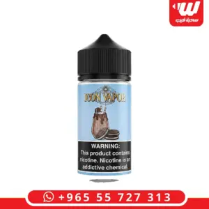 عبوة نكهة ايكون فيبور اوريو ميلك شيك 100 مل فريبيس بطعم الأوريو والميلك شيك - Icon Vapor Oreo Milkshake 100ml free base e-liquid bottle, cookie milkshake flavour