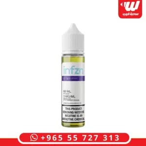 عبوة نكهة انفزن عنب نعناع 60 مل فريبيس بطعم عنب أسود مع نعناع - Infzn Grape Mint free base e-liquid bottle 60ml 3mg black grape with cool mint