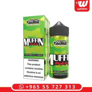 علبة وعبوة نكهة ون هت وندر مافن مان 100 مل بطعم مافن تفاح وقرفة - One Hit Wonder Muffin Man 100ml box and bottle, baked apple cinnamon flavor