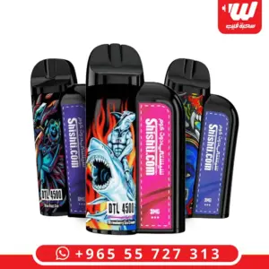 ثلاث سحبات شيشتي 4500 برسومات جرافيتي ومبسم أسود وطباعة DTL 4500 على الجسم