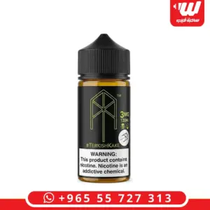 عبوة نكهة تركيش كيك 120 مل فريبيس بطعم كيك ليمون مع بترسكوتش - Terkish Kake free base e-liquid bottle 120ml 3mg lemon cake butterscotch dessert flavour