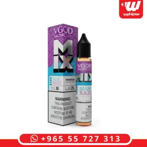 علبة وعبوة في قاد ميكس بلو راز ايس 30 مل سولت نيكوتين - VGOD Mix Blue Razz Iced 30ml salt nicotine box and bottle